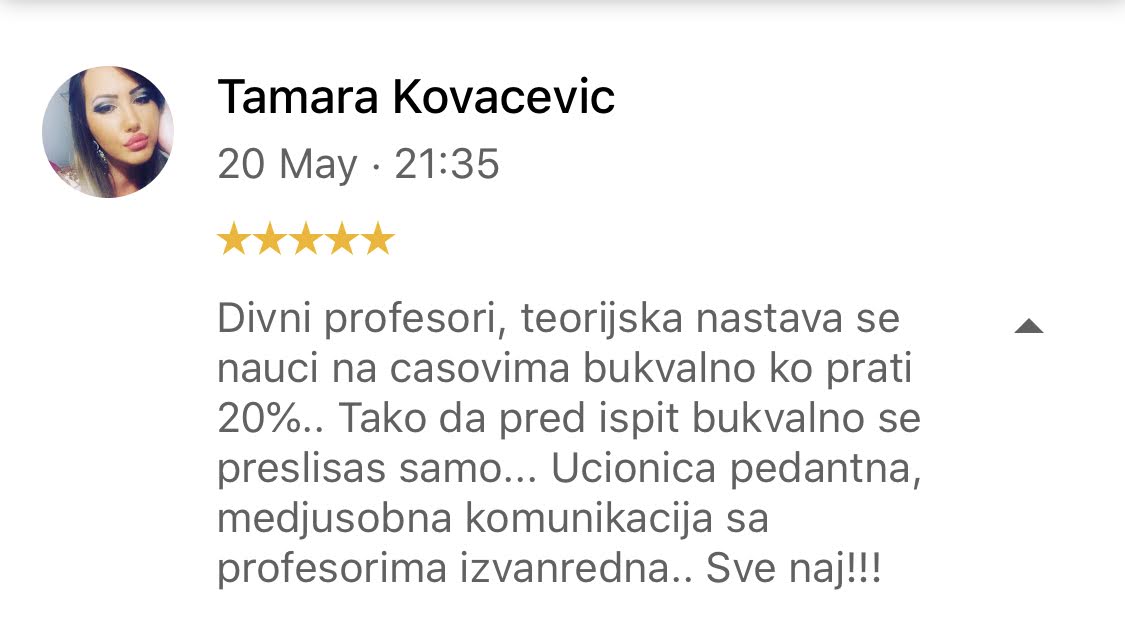 Recenzija kandidata auto-škole Zeleni Signal Kragujevac